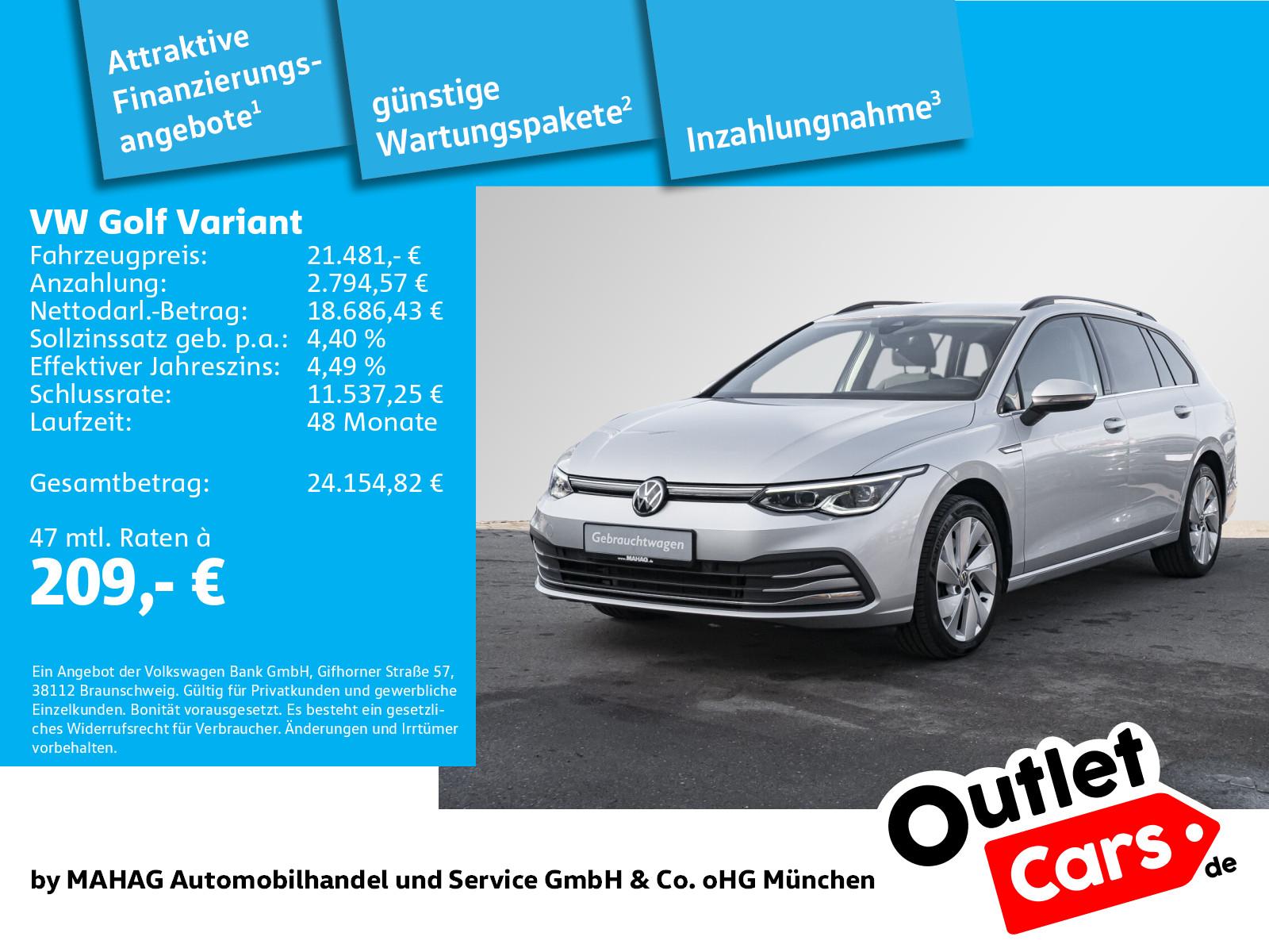 Volkswagen Golf VIII Variant Style 2.0 TDI LED+ Navi ParkPi