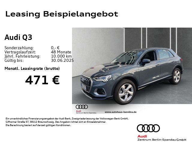 AUDI Q3 35 TFSI Adv. S tronic *LED*R-CAM*PDC+*SHZ*