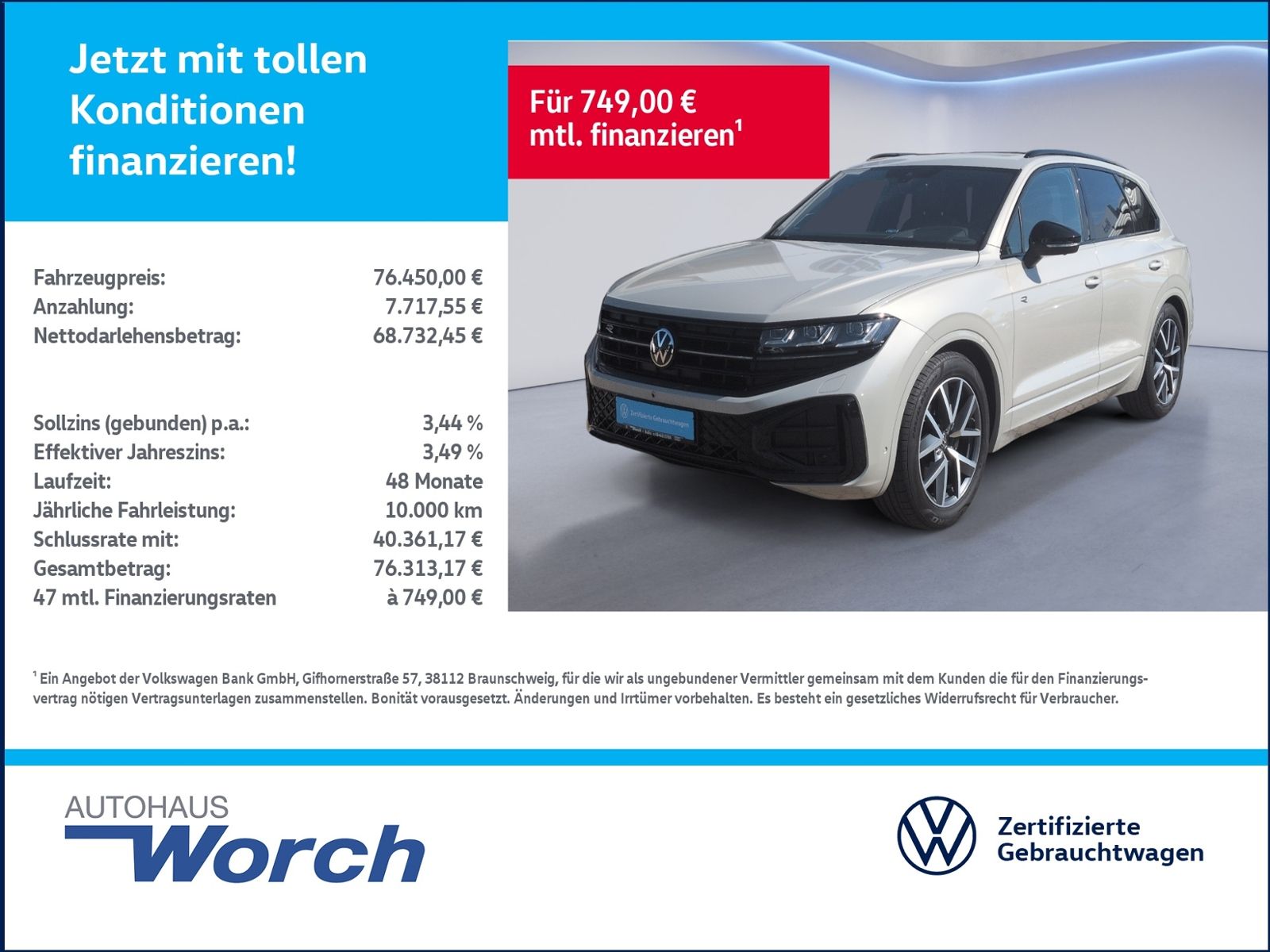 Touareg 3.0 TDI 4M R-Line LUFT+STHZ+PANO+AHK+