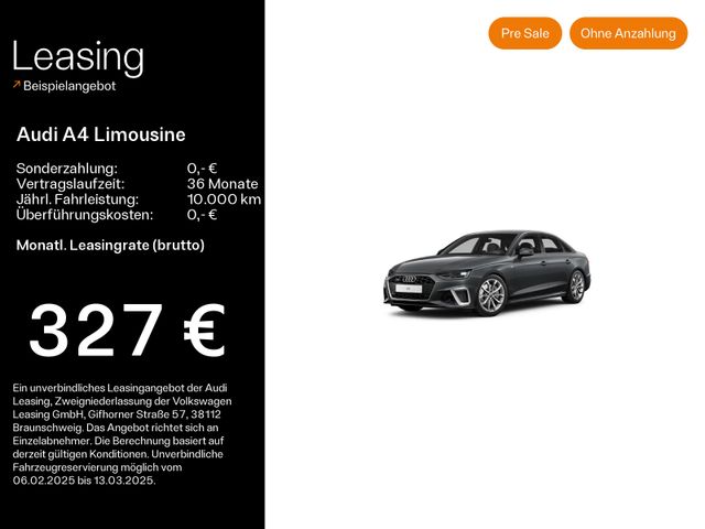 Audi A4 Limousine 45 TFSI S-LINE*LED*VIRTUAL*NAVI-PLU