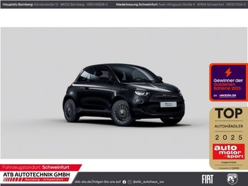 Fiat Leasingangebot: Fiat 500e Cabrio ICON + Komfortpaket 42 kWh PDCv+h Rü