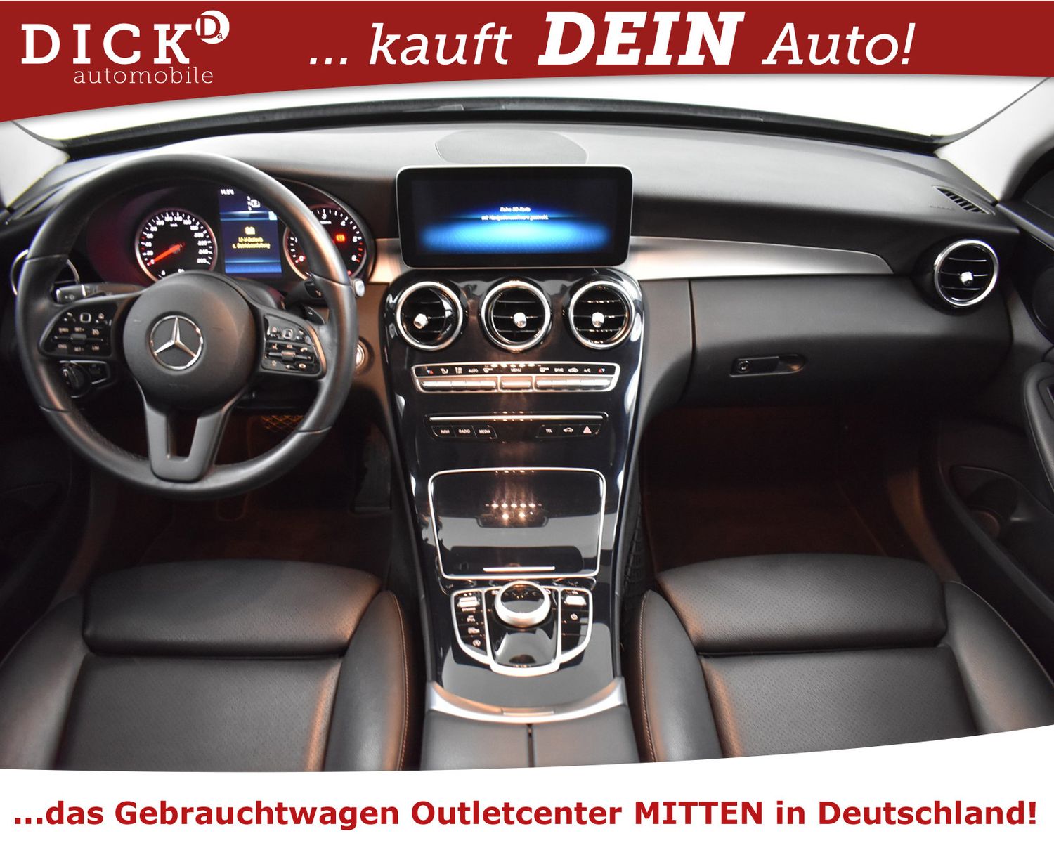 MERCEDES-BENZ C200d 9G Avantg 17"+LEDER+NAVI+SHZ+KAMER+LED+TEM - Image 12