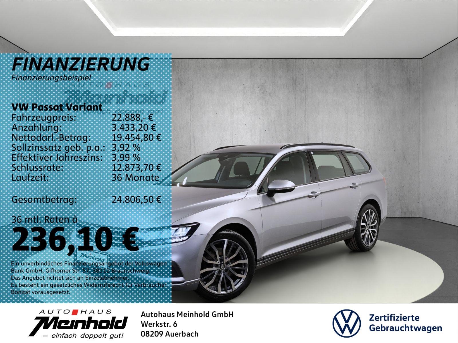 Volkswagen Passat Variant 1.5 TSI, Alu 18", LED, Kamera