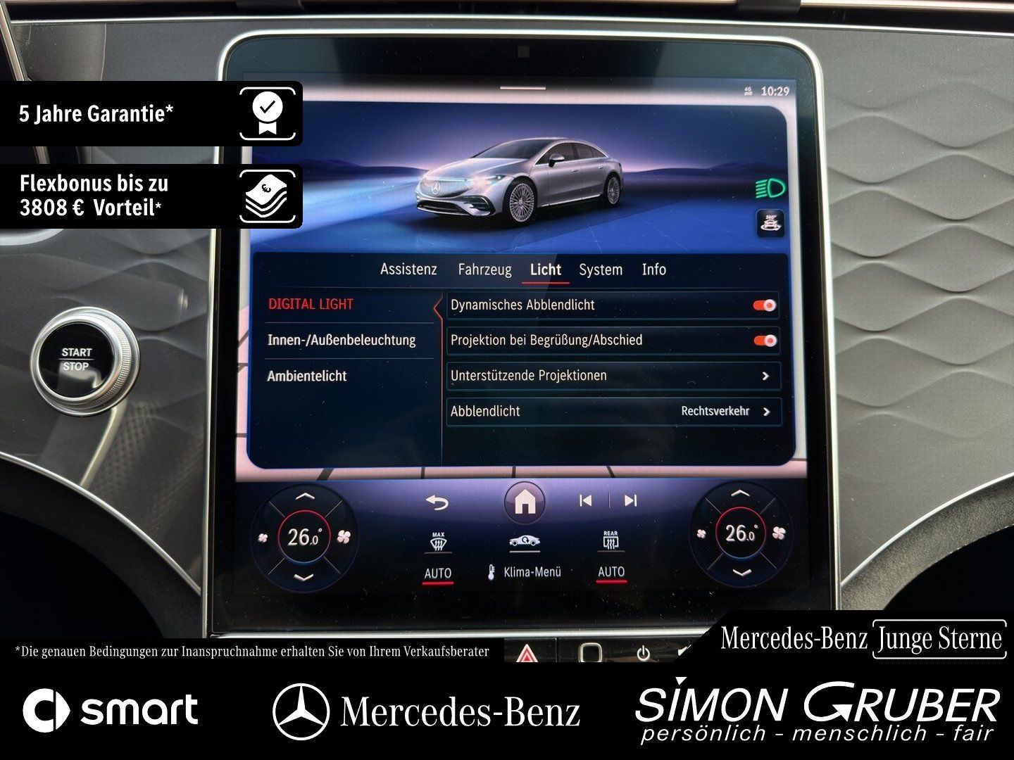 Fahrzeugabbildung Mercedes-Benz EQS 350 AMG Pano HUD DigiLight HaL Burmes 21Zoll