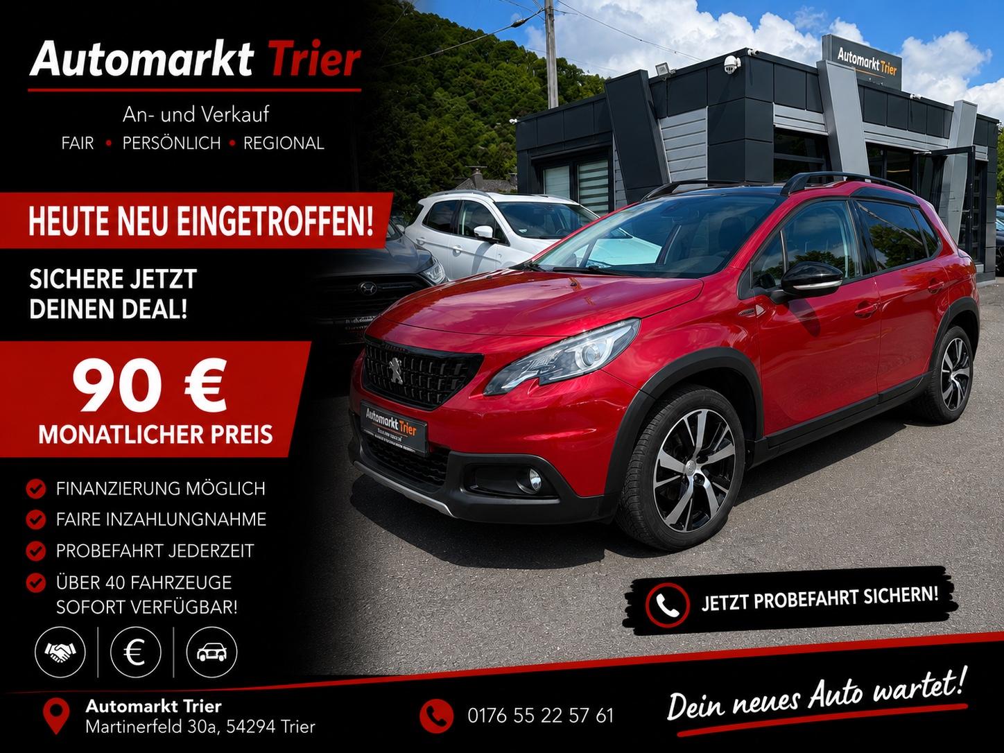 Peugeot 2008 GT-Line! Automatik! TÜV NEU! Panoramadach!