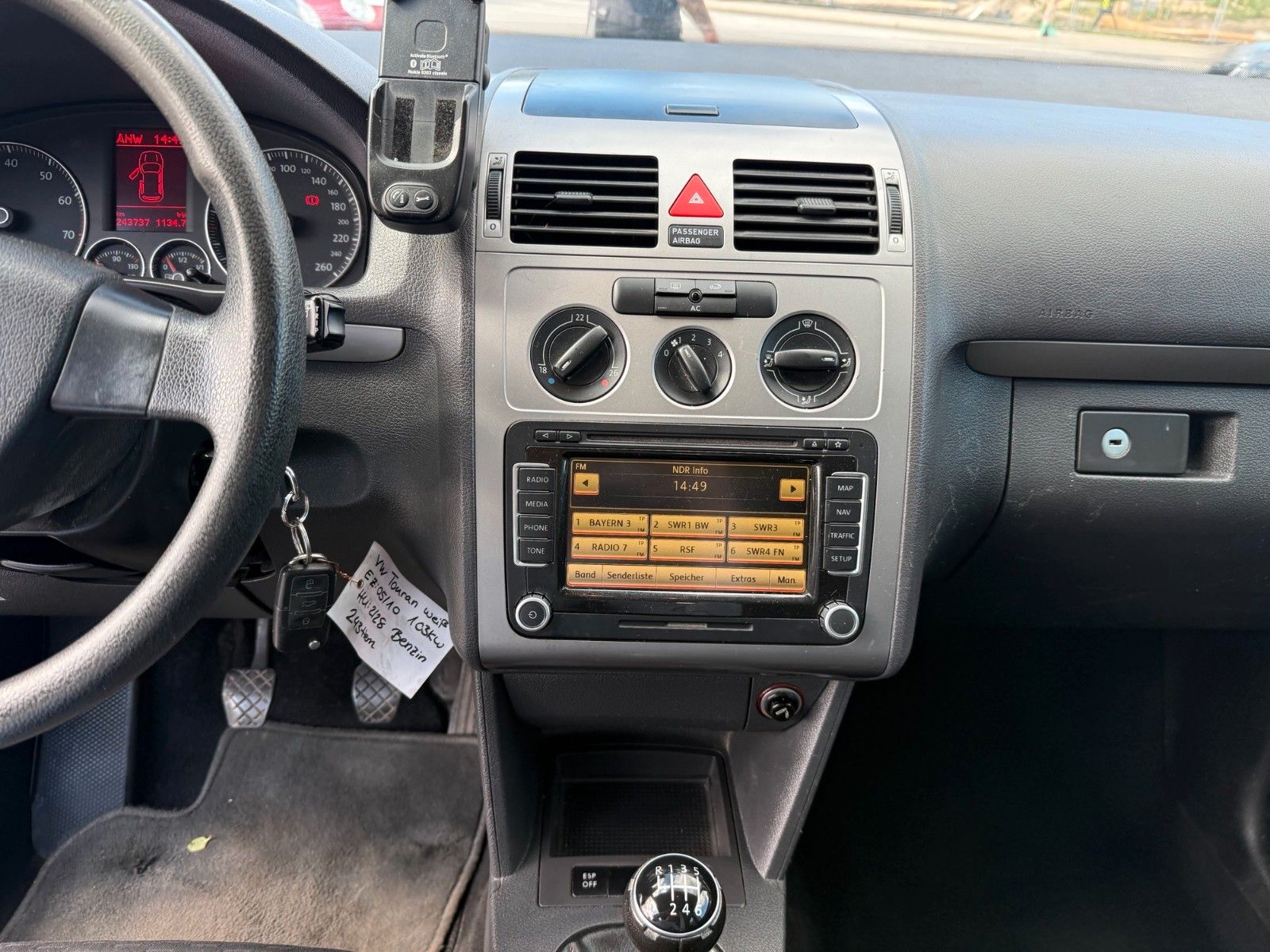 Fahrzeugabbildung Volkswagen Touran