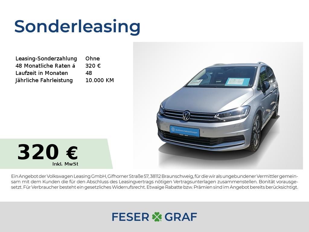 Volkswagen Touran 1.5 TSI Goal DSG 7Si AHK LED Navi Sitzh.