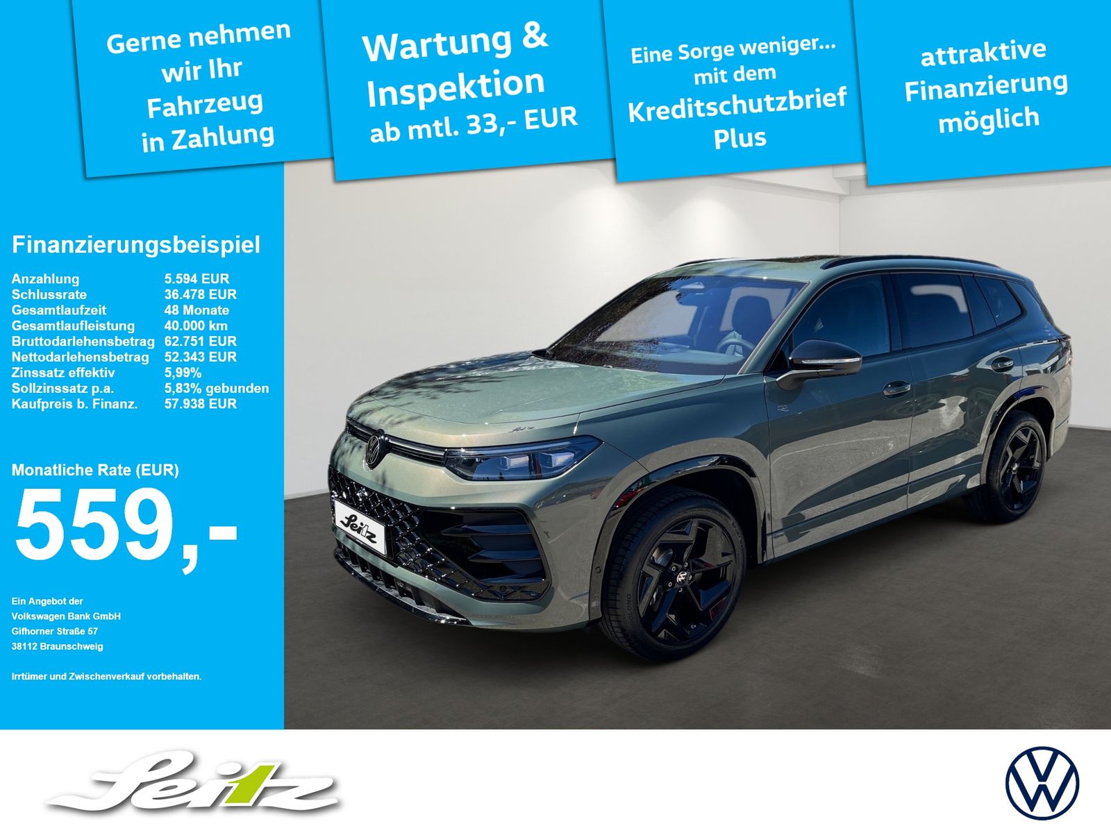 Volkswagen Tayron 2.0 TDI 4M R-Line PANO AHK STANDHZG foto 1