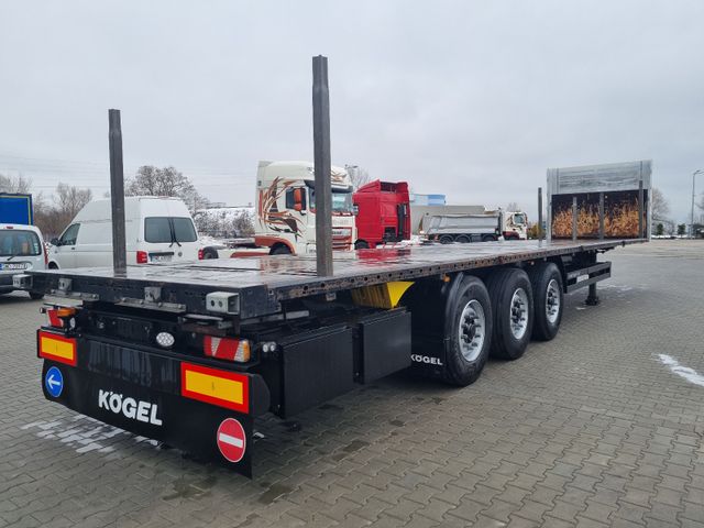 Kögel SN24 Stahl Transport  Rungen Liftachse Platform