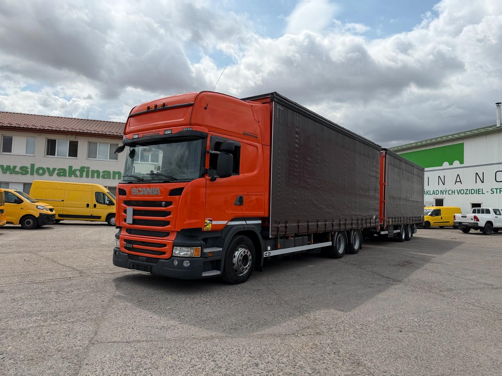 Scania R410 LOWDECK 6x2 120 m3 + VANHOOL, vin 662+653