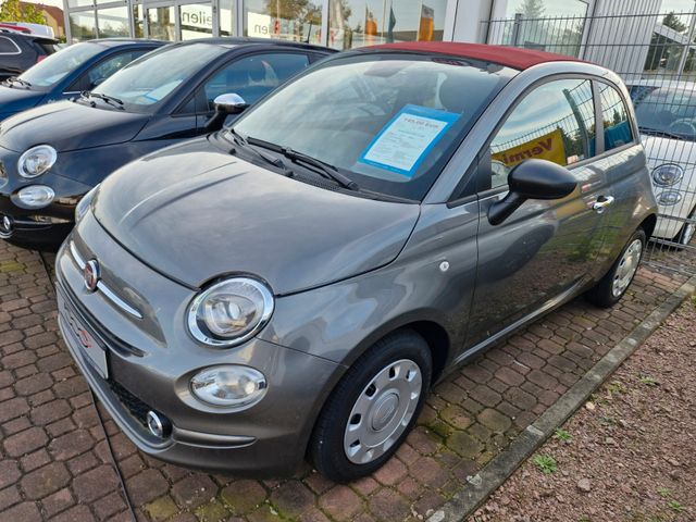 Fiat 500 Cabrio- rotes Dach-Navi-Klimaaut-7" Radio