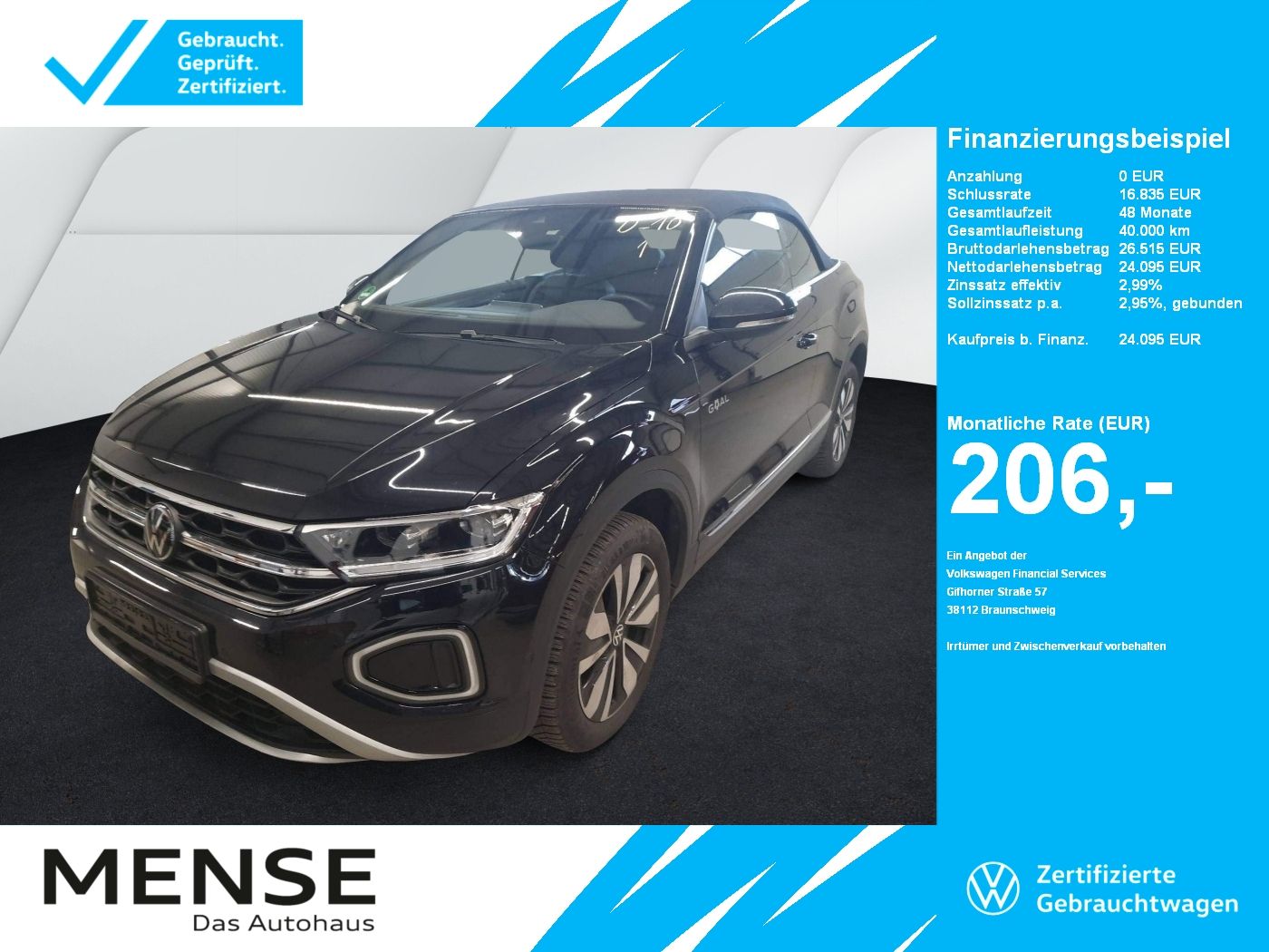 Volkswagen T-Roc Cabriolet 1.0 TSI Style Goal CarPlay|ACC