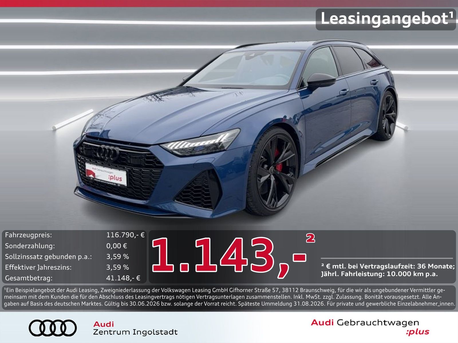 Audi RS6 Avant performance qu Massage LASER DRC 22"