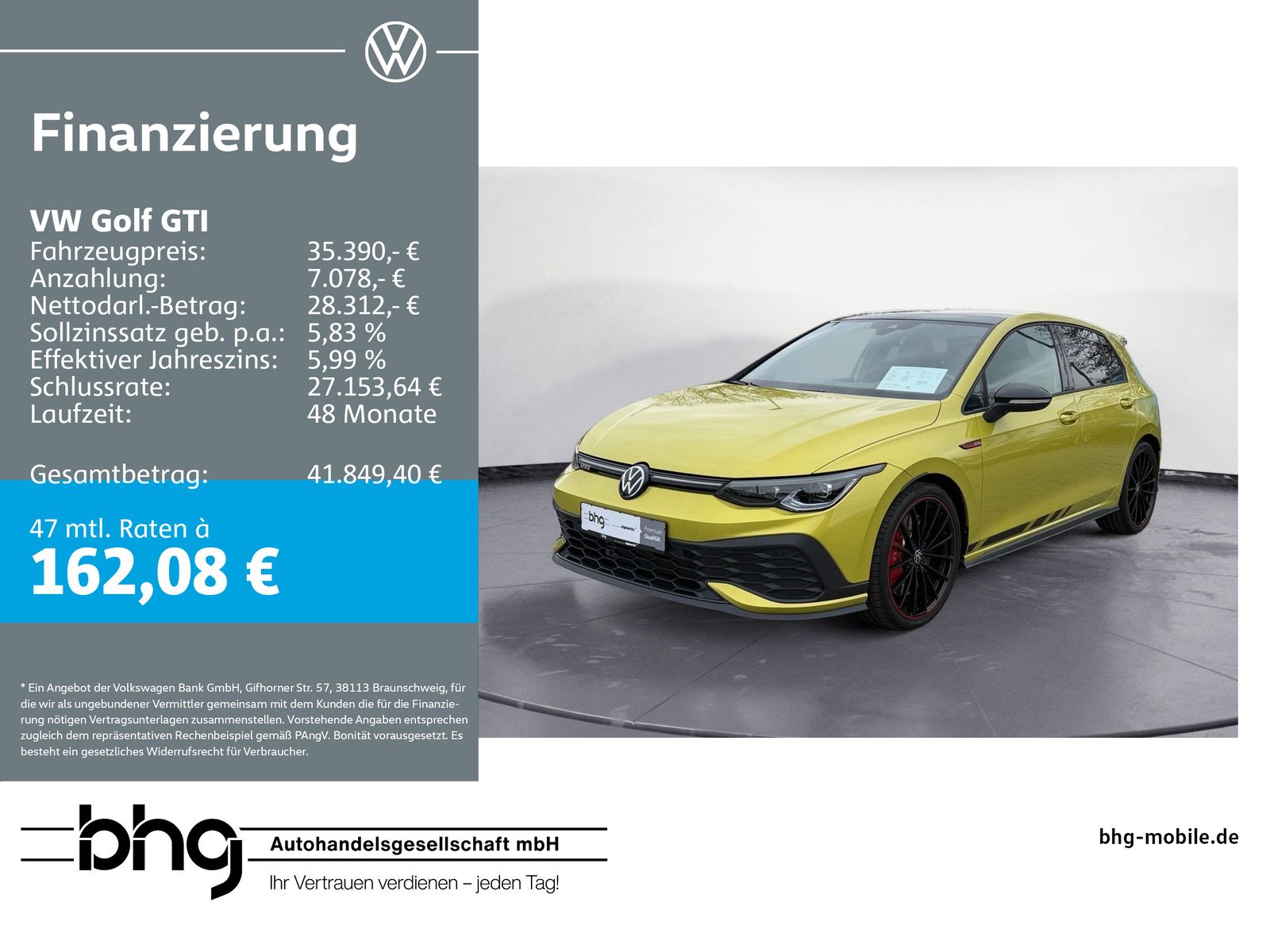 Volkswagen Golf GTI Clubsport 2,0 l TSI 7-Gang DSG