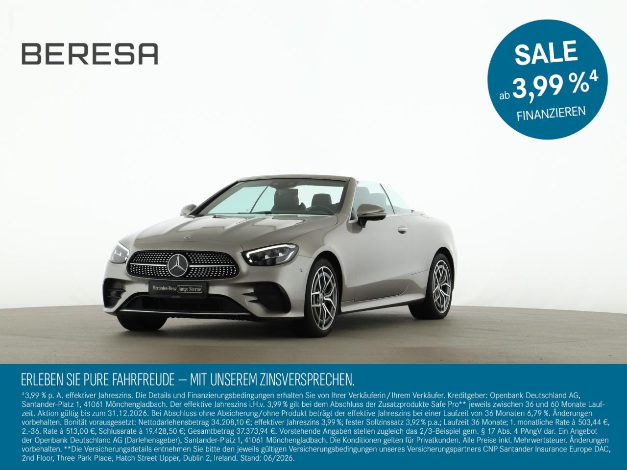 Mercedes-Benz E 300 d 4M Cabriolet AMG HUD Leder Kamera MBUX