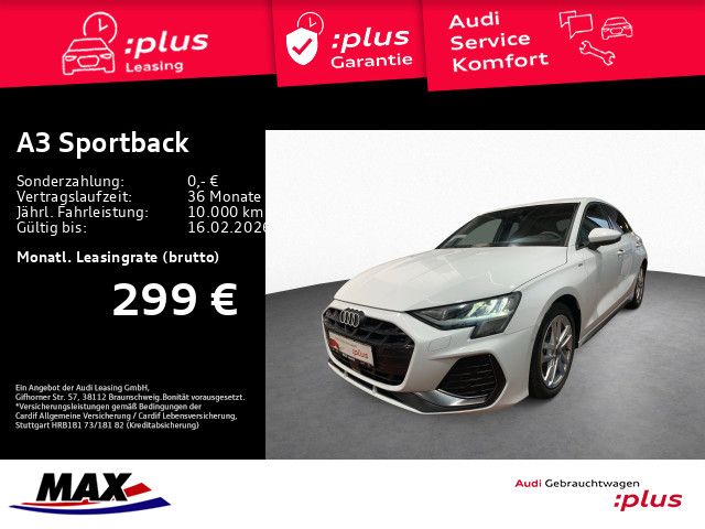 A3 Sportback S LINE 35 TDI +NAVI+KAMERA+ACC+SHZ+