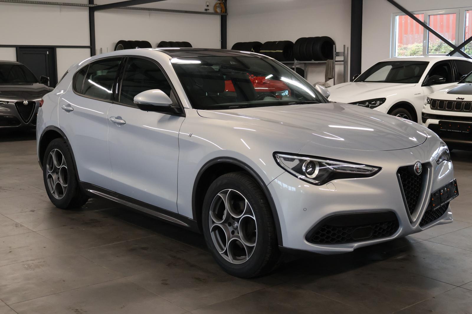 Alfa Romeo Stelvio Ti Q4 Perla Lunare BIXEN+PANO+AHK+WINTER
