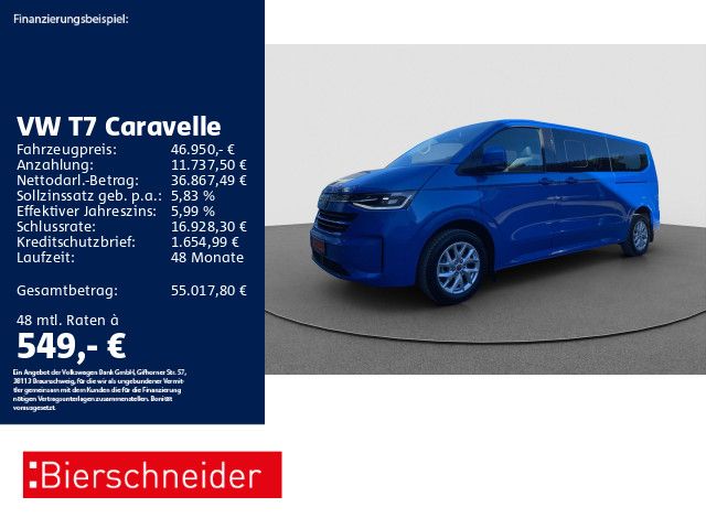 Volkswagen T7 Caravelle e Style LR 8SITZE AHK MATRIX ACC