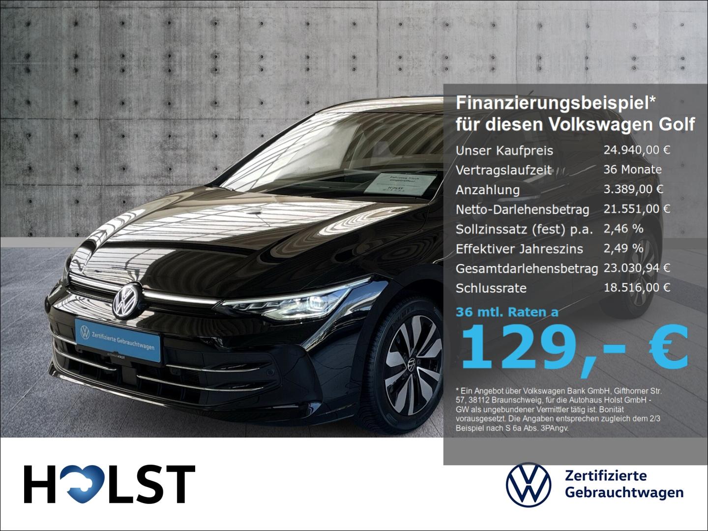 Volkswagen Golf VIII 1.5TSI GOAL AHK GJR ACC LED LightAssis