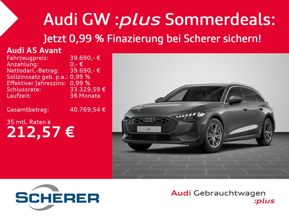 Audi A5 Avant TDI S tronic RFK LED PLUS STANDHEIZUNG