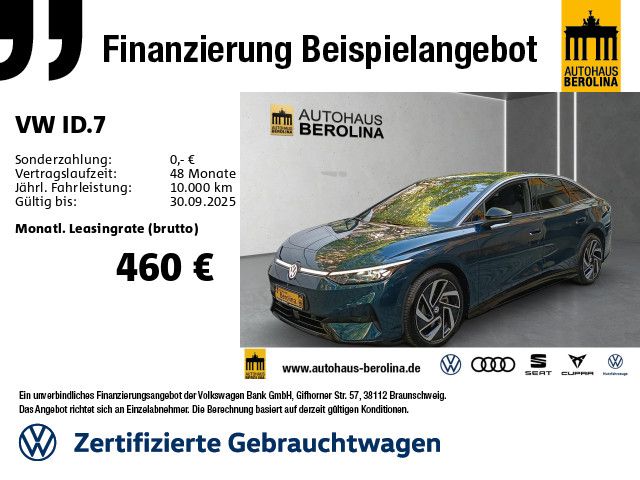 Volkswagen ID.7 Pro *IQ-MATRIX*AHK*360°*ACC*WärmeP*NAV*SHZ*