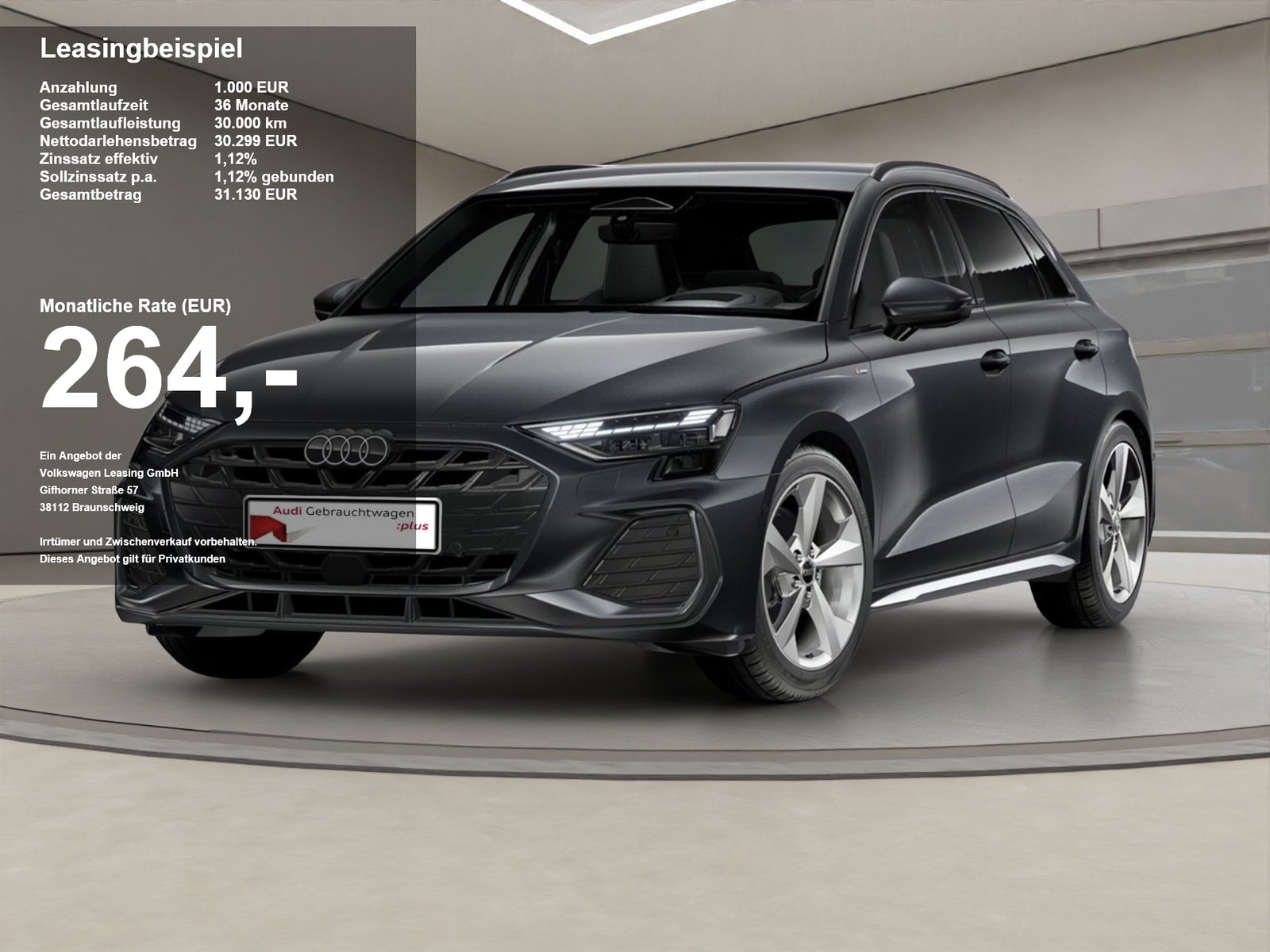 Audi A3 Sportback 1.5 (MHEV) TFSI 85 kW S-Line S-line