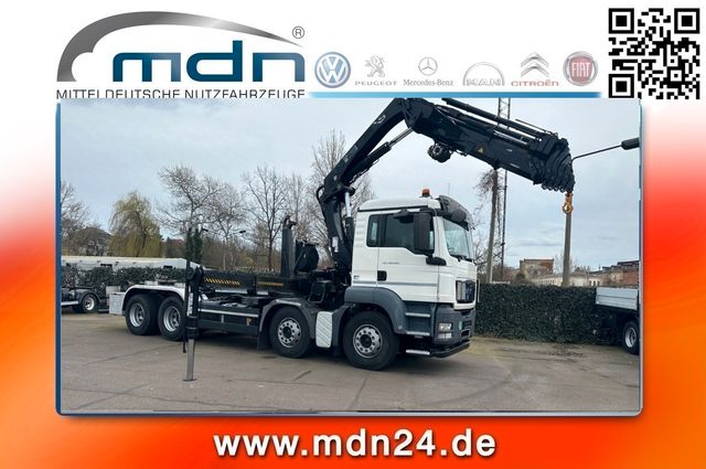 MAN TGS 35.480 Abrollkipper Montagekran 26m Winde