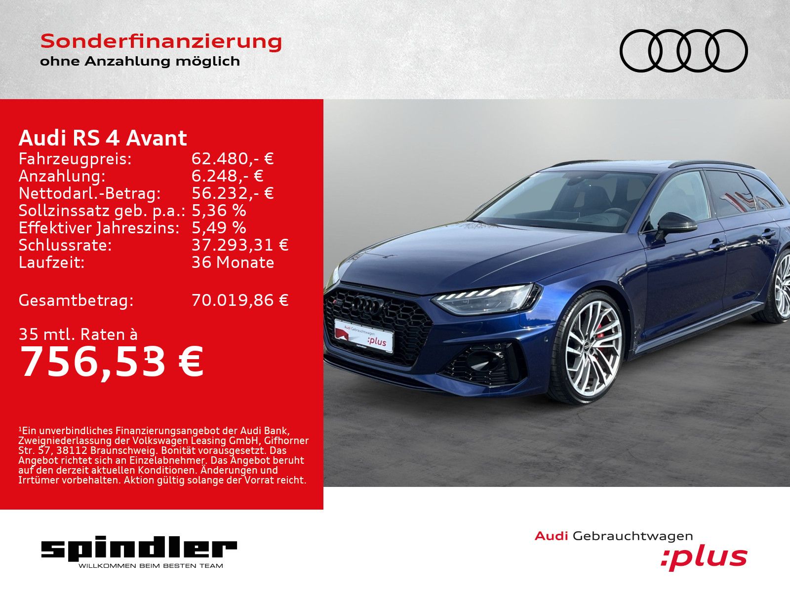 AUDI RS 4 Avant TFSI quattro/ Vmax280, Pano, B&amp;O, HuD