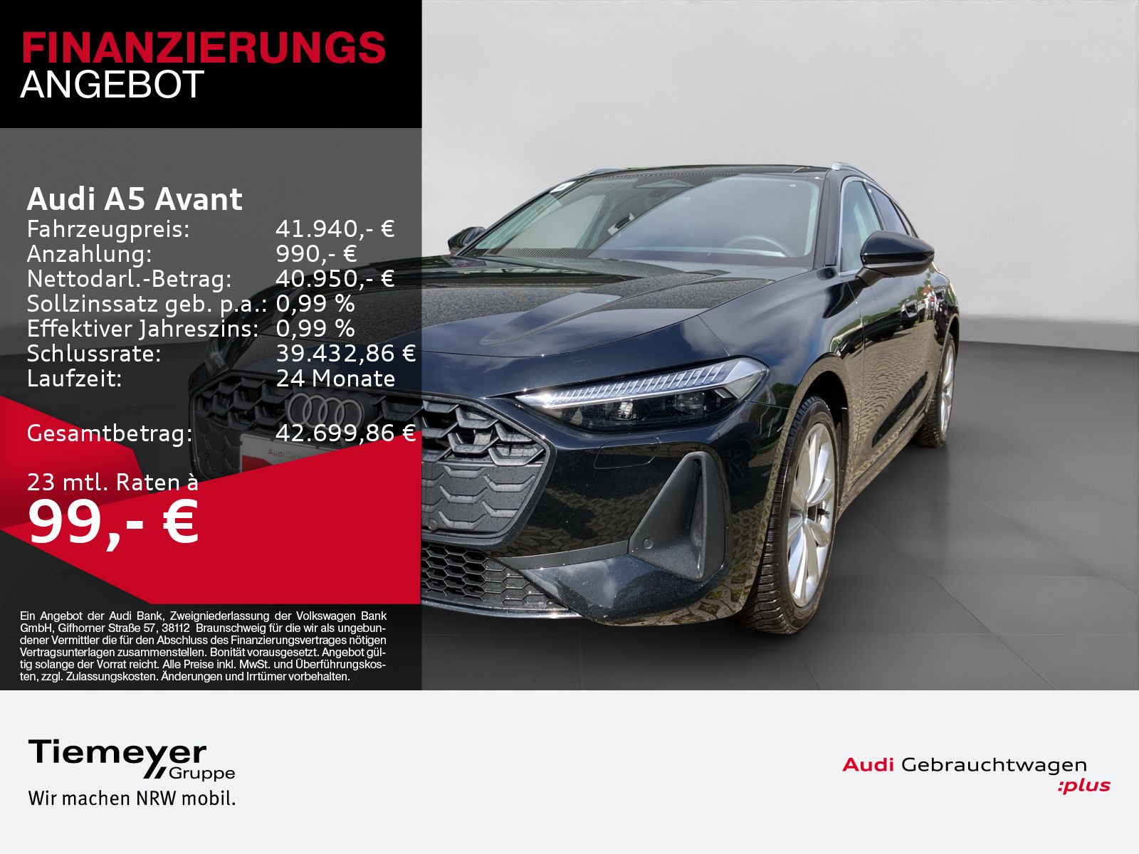Audi A5 Avant TDI LM18 LEDER HuD BuO KAMERA