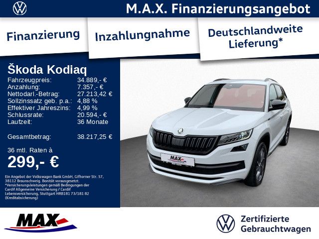 Kodiaq 2.0 TFSI DSG 4x4 7-SITZER +LED+AHK+NAVI++