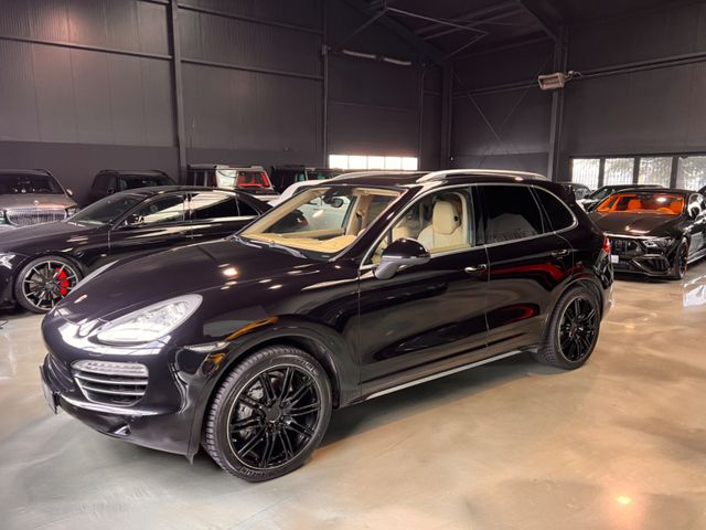 Porsche Cayenne S Diesel 18 WEGESITZE/LEDER BEIGE/GLASDA