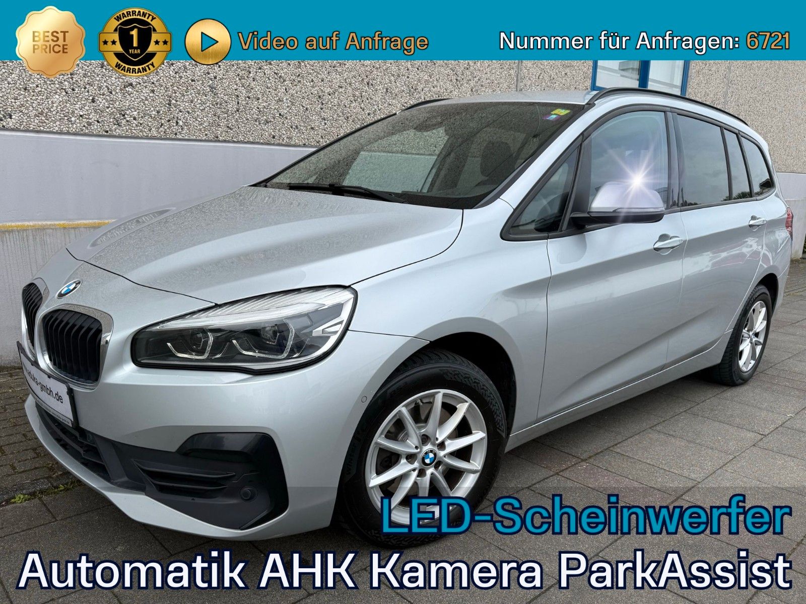 BMW 218 Gran Tourer Automatik 7-Sitze Navi LED AHK