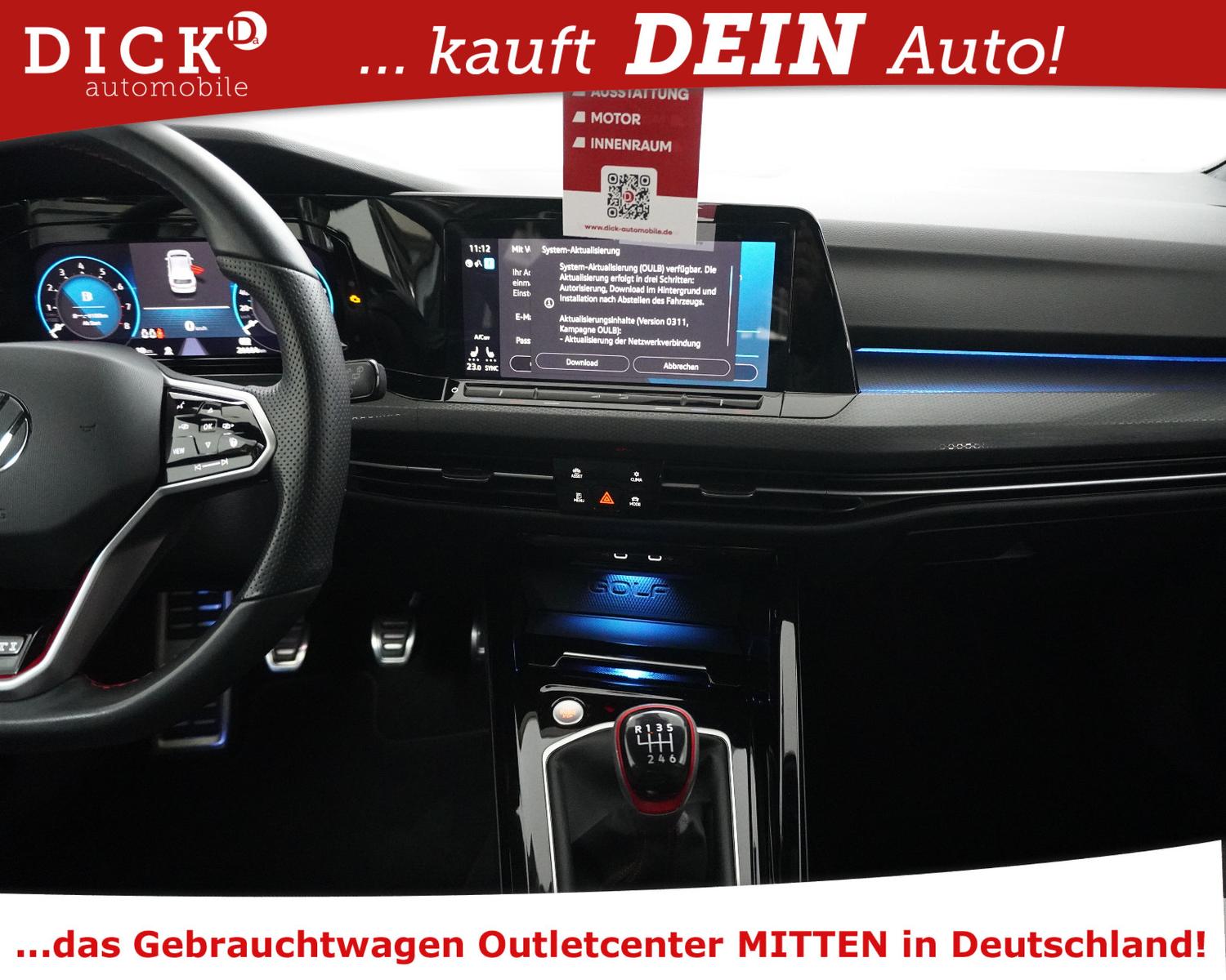 Volkswagen Golf VIII 2.0 TSI GTI >IQ LED+VIRTU+KAM+NAVI+SHZ, миниатюра 12