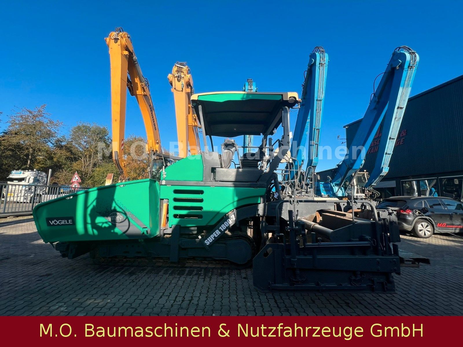Fahrzeugabbildung Vögele Super 1800-2 / 2x Display / 2x Sensor /2x 50 cm/
