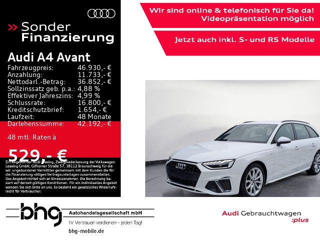 Audi A4 Avant 40 TDI quattro S-tronic S-Line AHK Matr