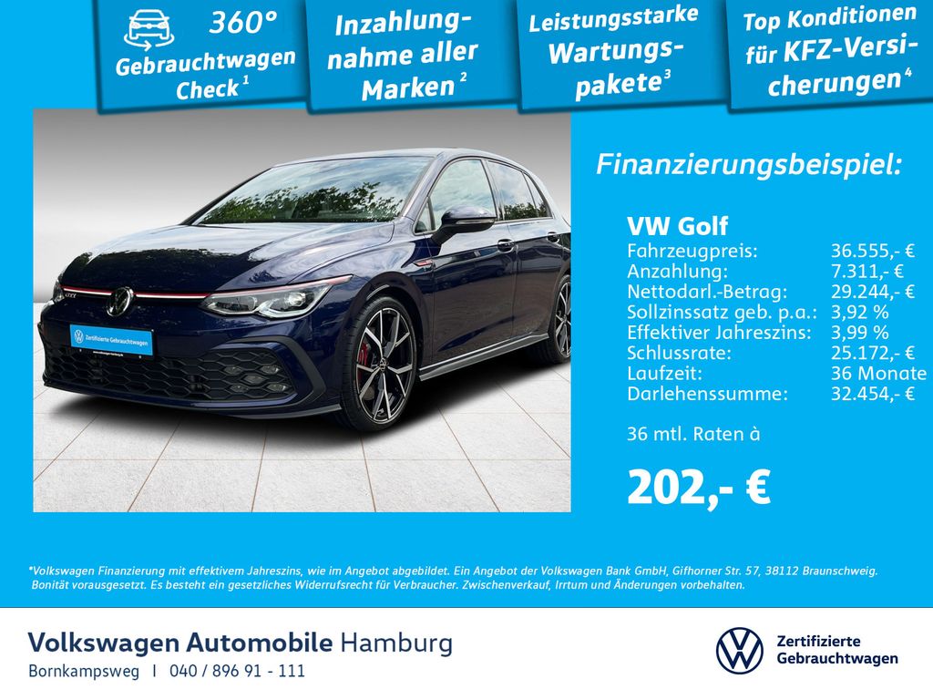 Volkswagen Golf VIII 2.0 GTI DSG DCC Navi IQ.Light Standhzg