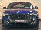 Audi Q8 50TDI S LINE MATRIX#PANO#B&O#AHK#AIR#360 GRAD - blaue Audi Q8