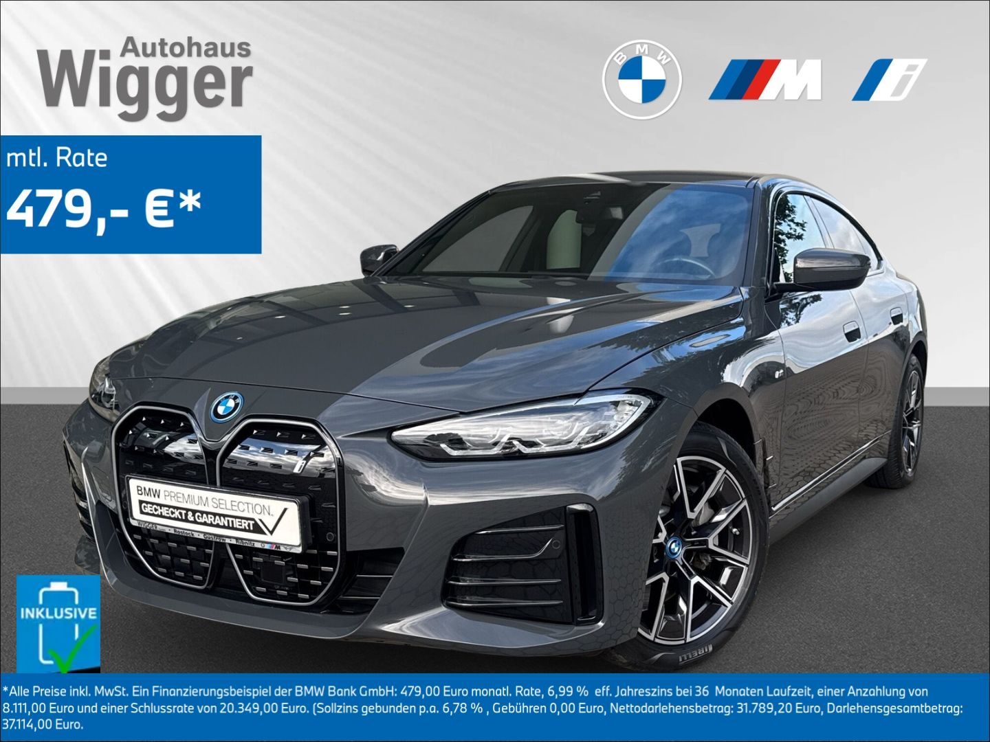 BMW i4 M Sport eDrive35 HUD Navigation HarmanKardon foto 1