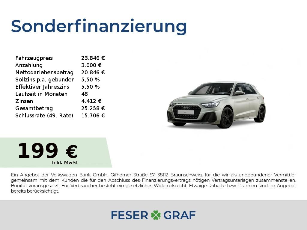Audi A1 Sportback S line 25% Sondernachlass