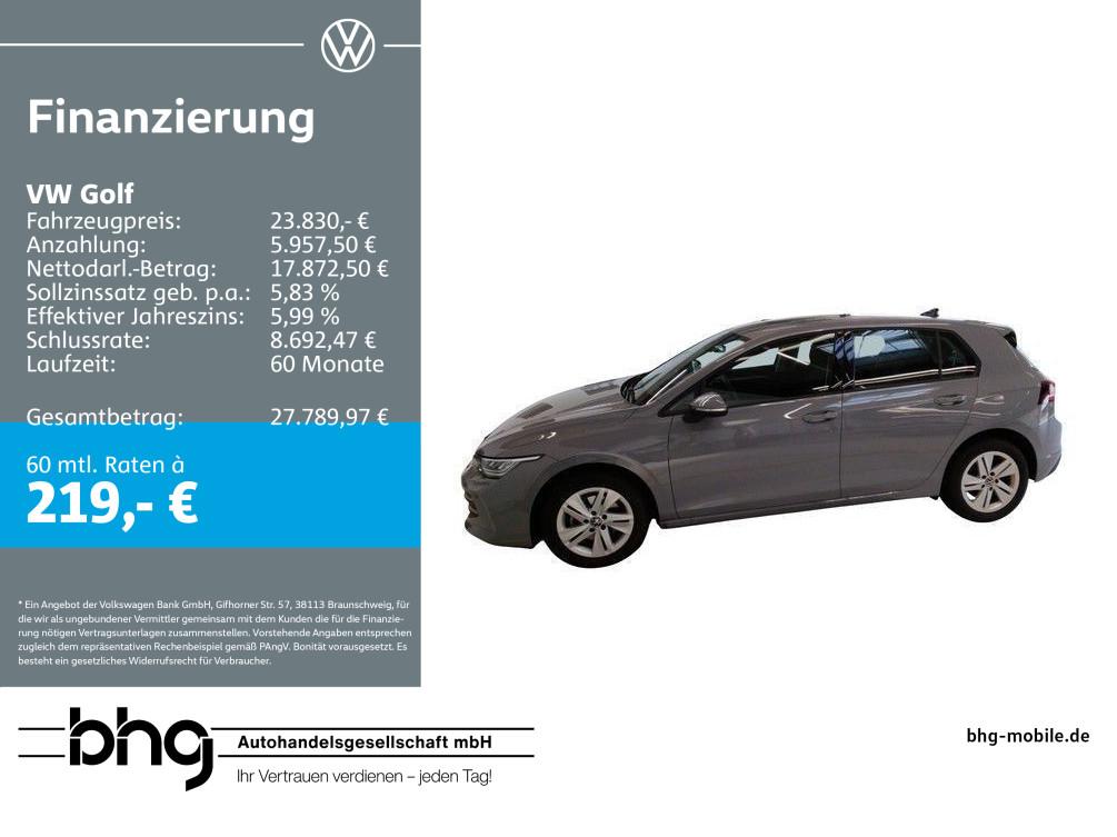 Volkswagen Golf 1.5 TSI Navi HUD Kamera ACC Ambiente