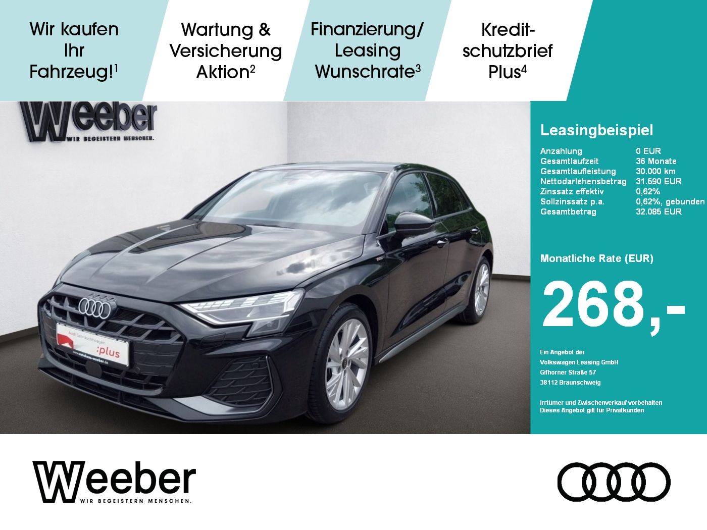 Audi A3 Sportback S line *APP CONNECT*LED*NAVI*KAMERA