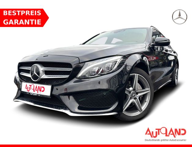 Mercedes-Benz C200 T AMG Line LED Navi Totwinkel Leder AHK