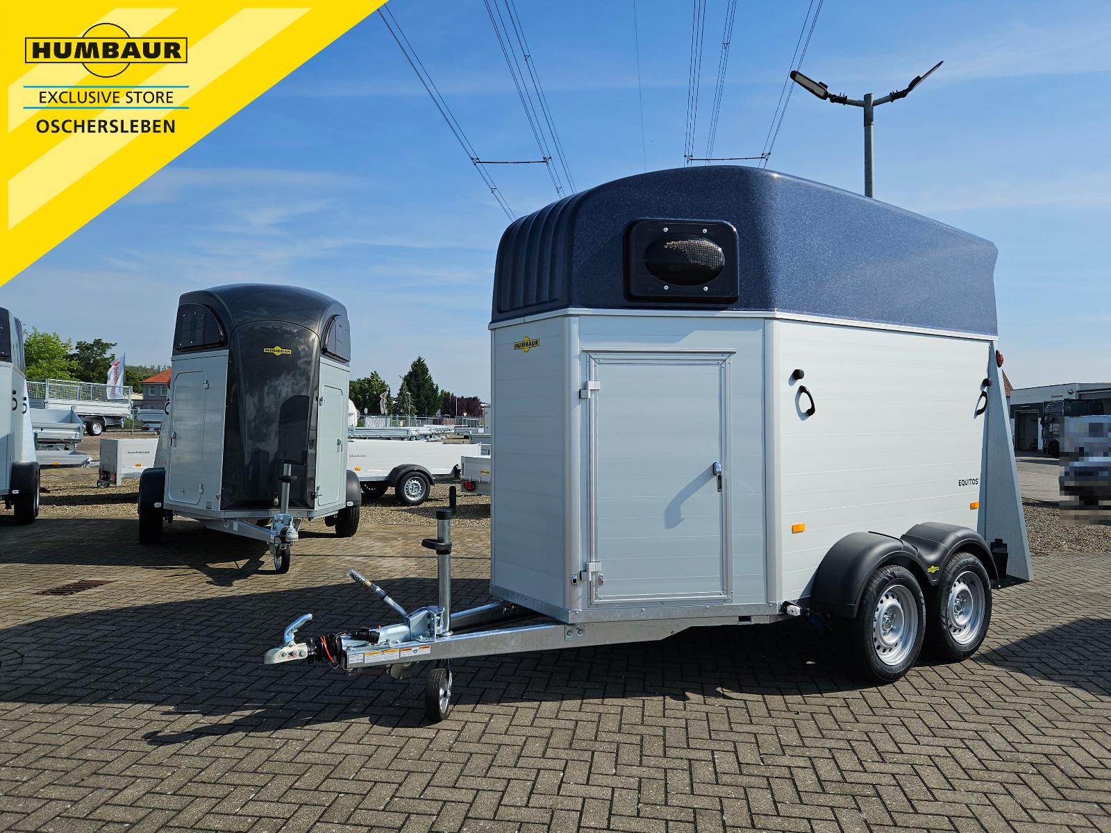 Humbaur Pferdeanhänger Equitos Alu Plus 2400 dreh. Heckk