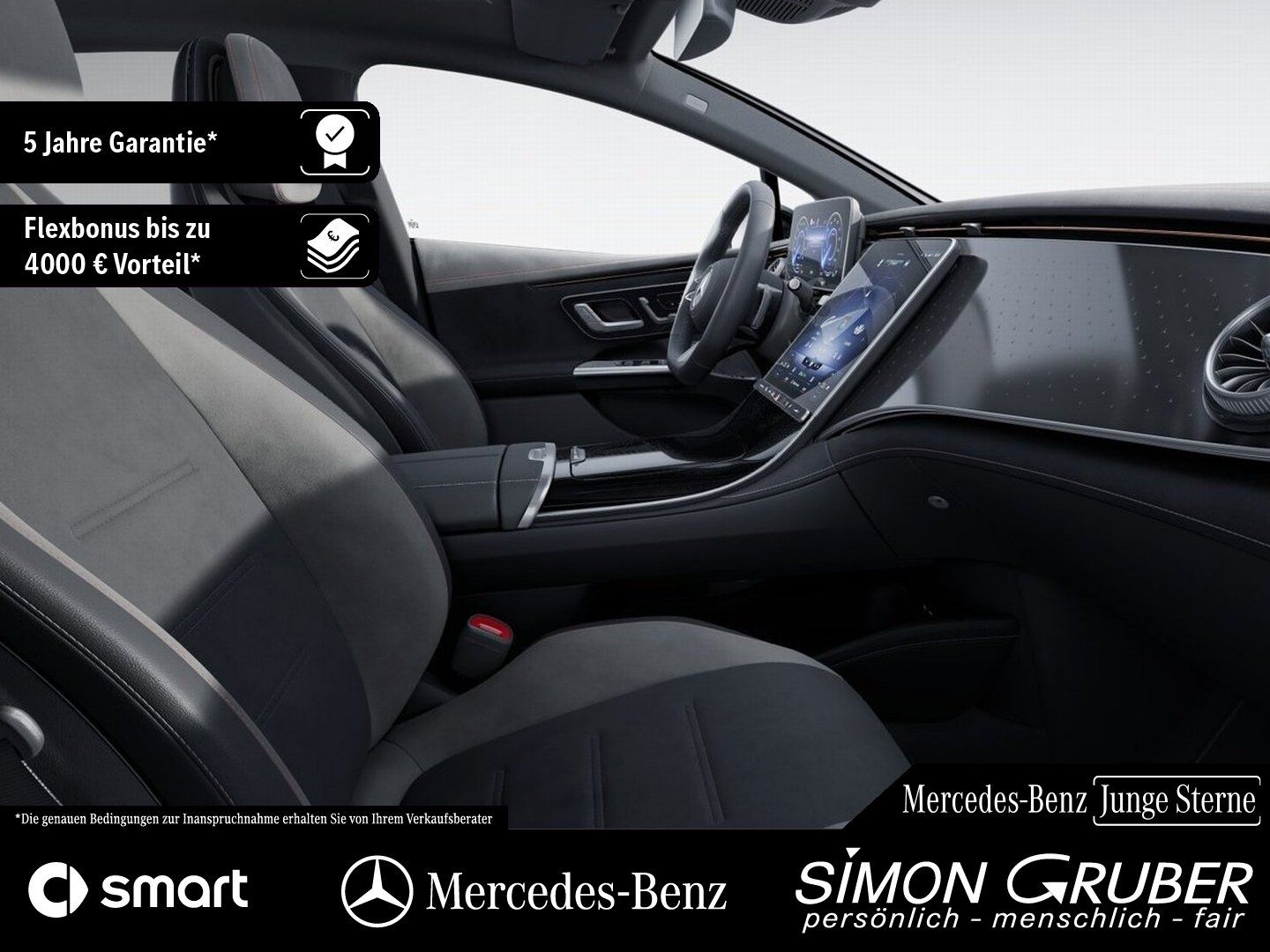 Fahrzeugabbildung Mercedes-Benz EQE 350 4M AMG Night Pano Airmatic HAL 0,25%