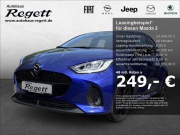 Mazda Leasingangebot: Mazda 2 Hybrid Homura 1.5 EU6e Digitales Cockpit LED A