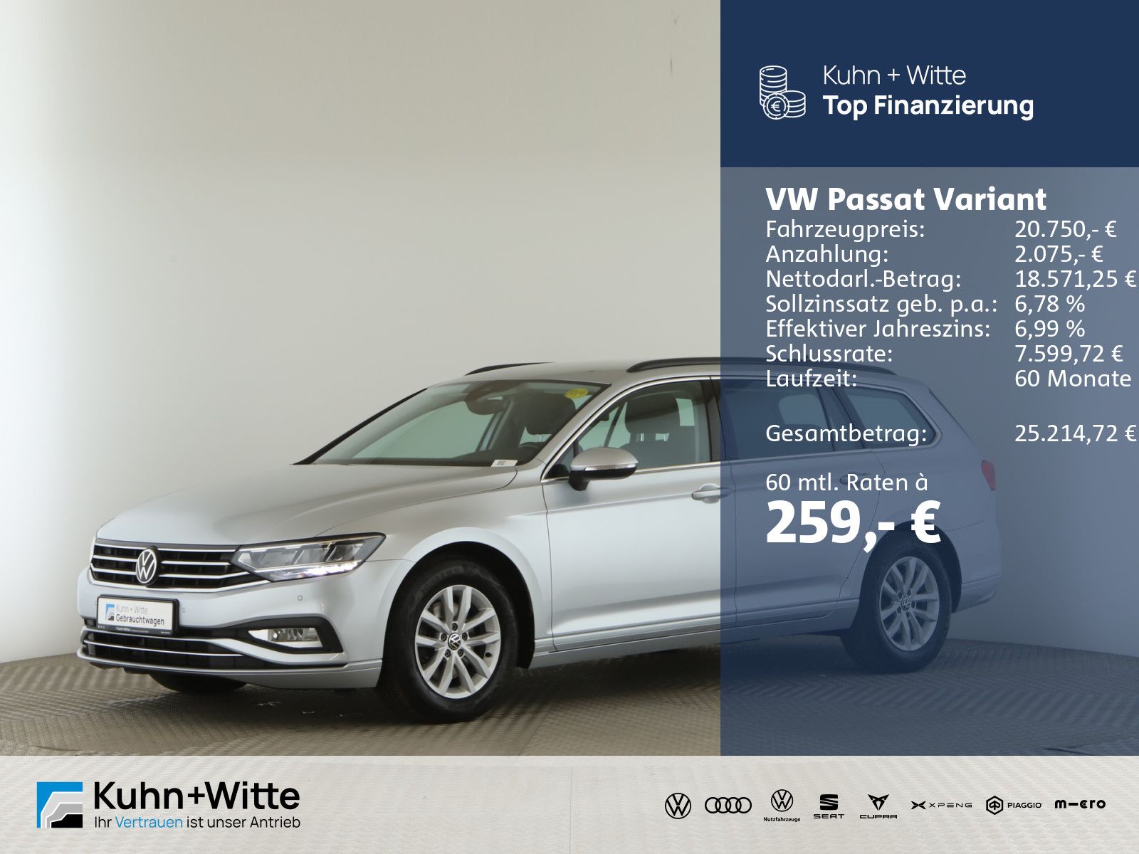Volkswagen Passat Variant 2.0 TDI Business *AHK*LED*RFK*Nav