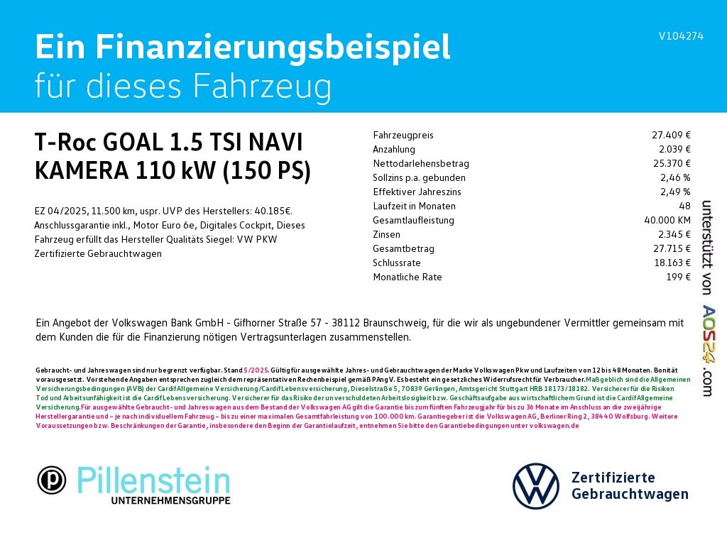Volkswagen T-Roc GOAL 1.5 TSI NAVI KAMERA LED-PLUS foto 2