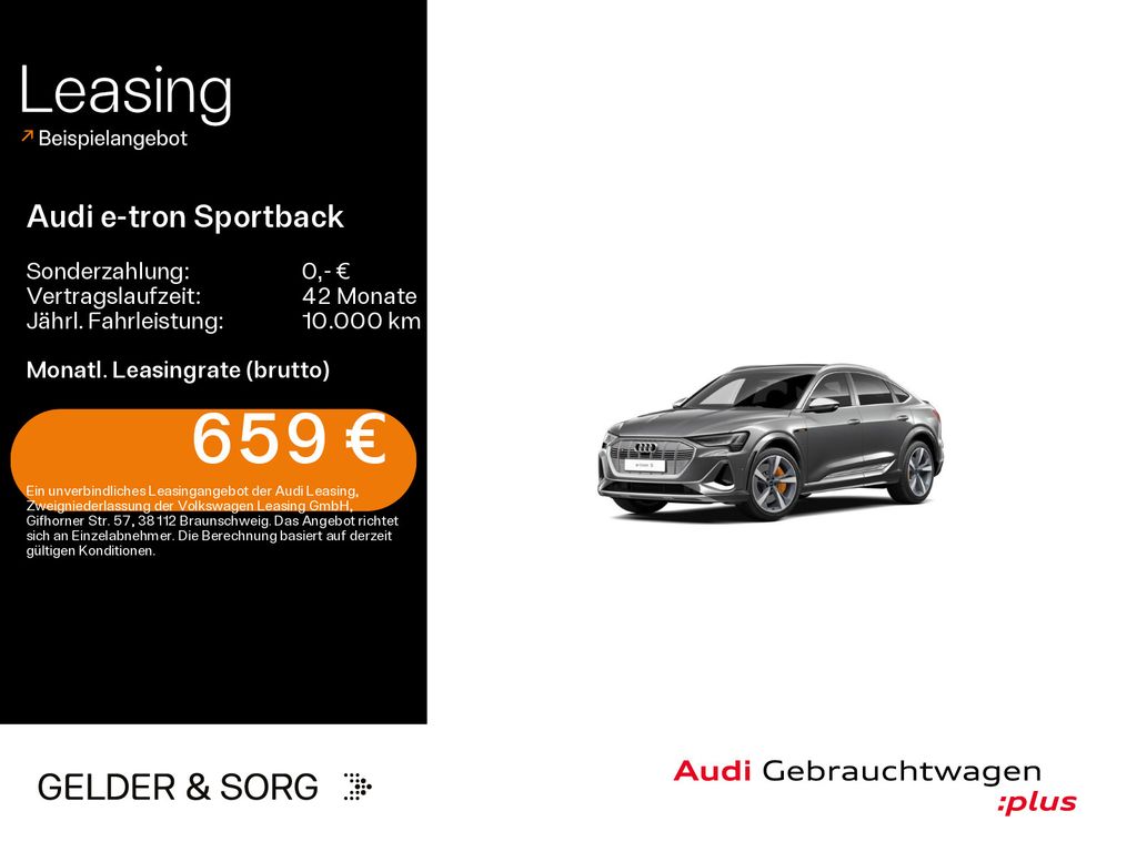 Audi e-tron Sportback S quattro 356km/WLTP*Nacht*B&O