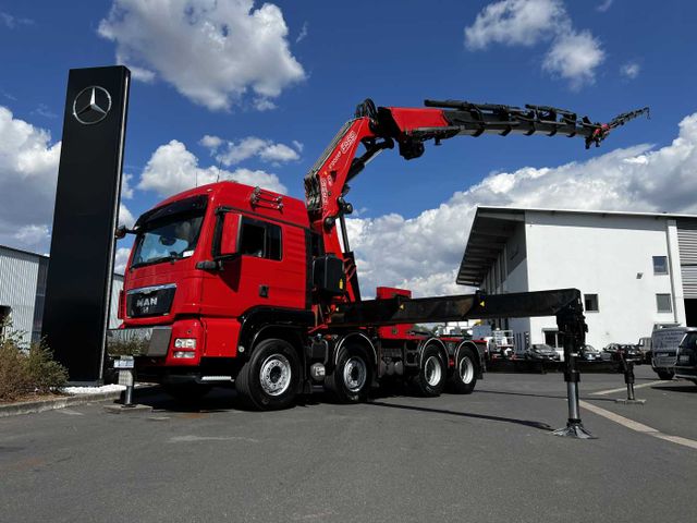 MAN TGX 41.540 8x4 BB Kran Fassi F1300XP+JIB+Winde