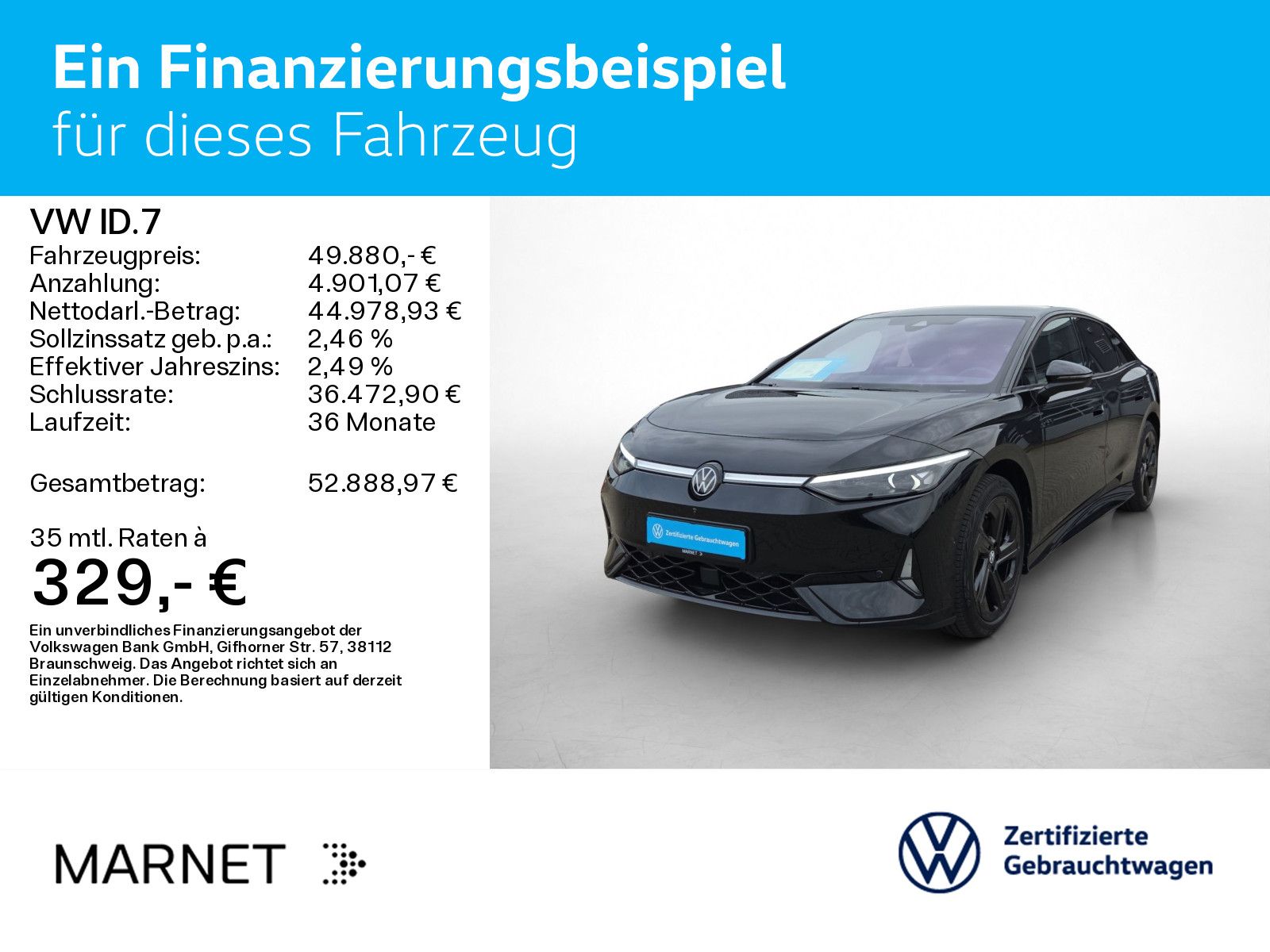 Volkswagen ID.7 GTX Navi Wärmep. IQ-Light IQ-Drive DCC AHK foto 2
